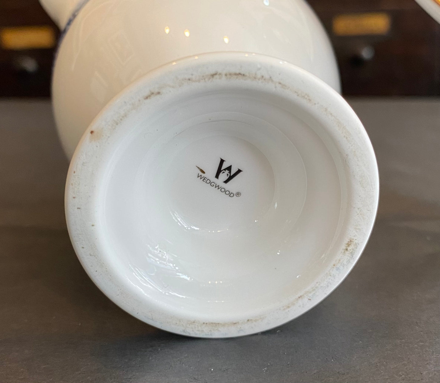 Wedgwood Bokhara pattern sugar bowl and creamer