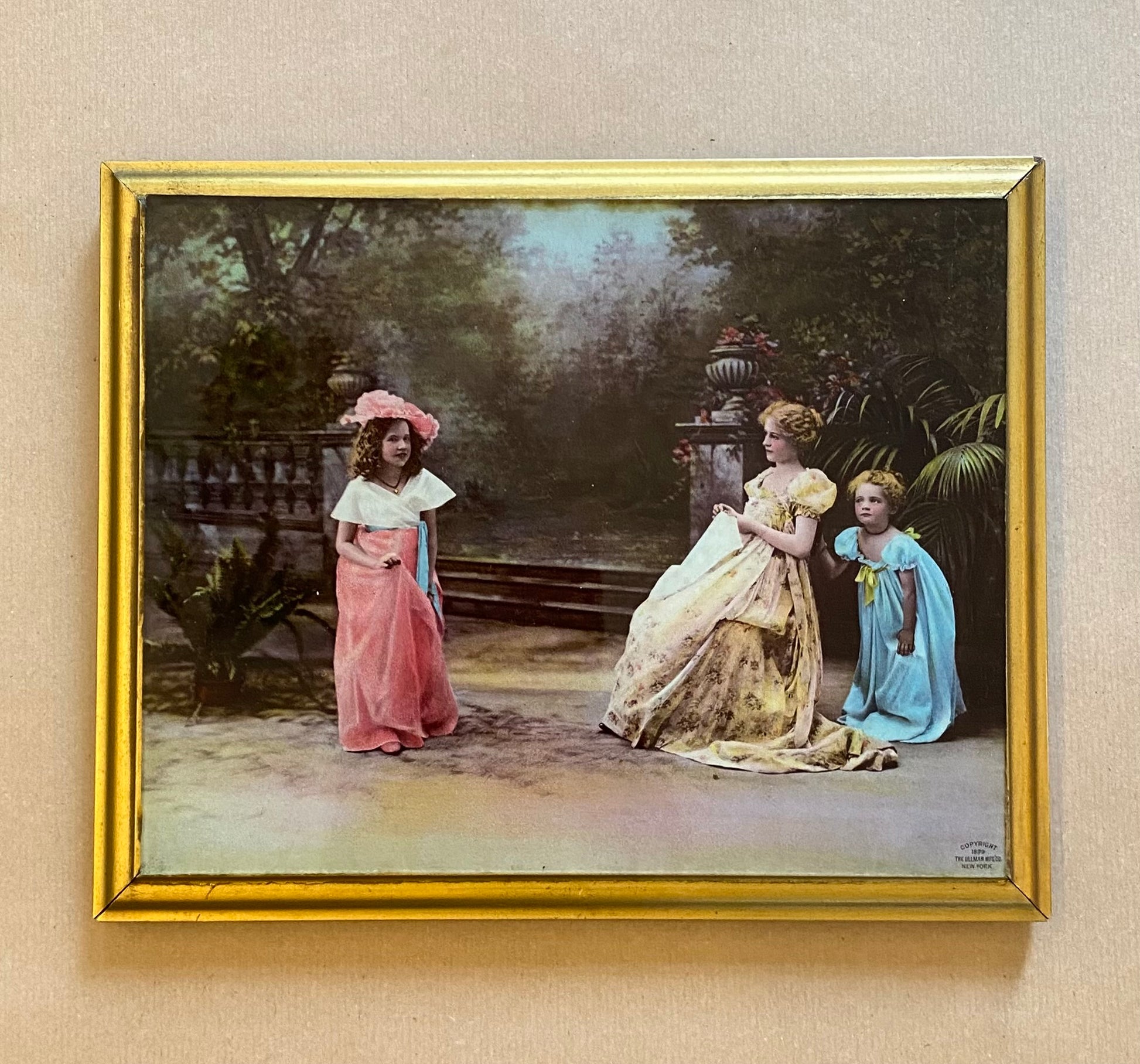 Victorian Chrystoleum Painting by Ullman MFG Co New York 1899