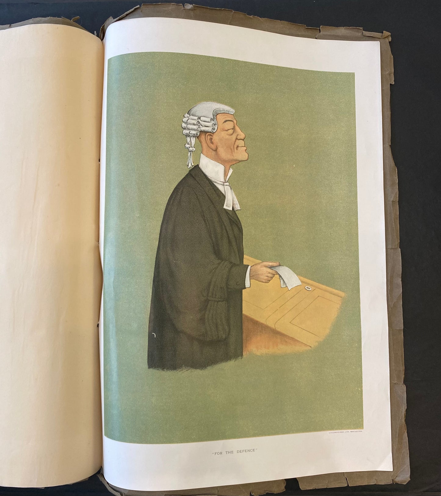 LEMS Last Legal Cartoons, folio of six legal portraits