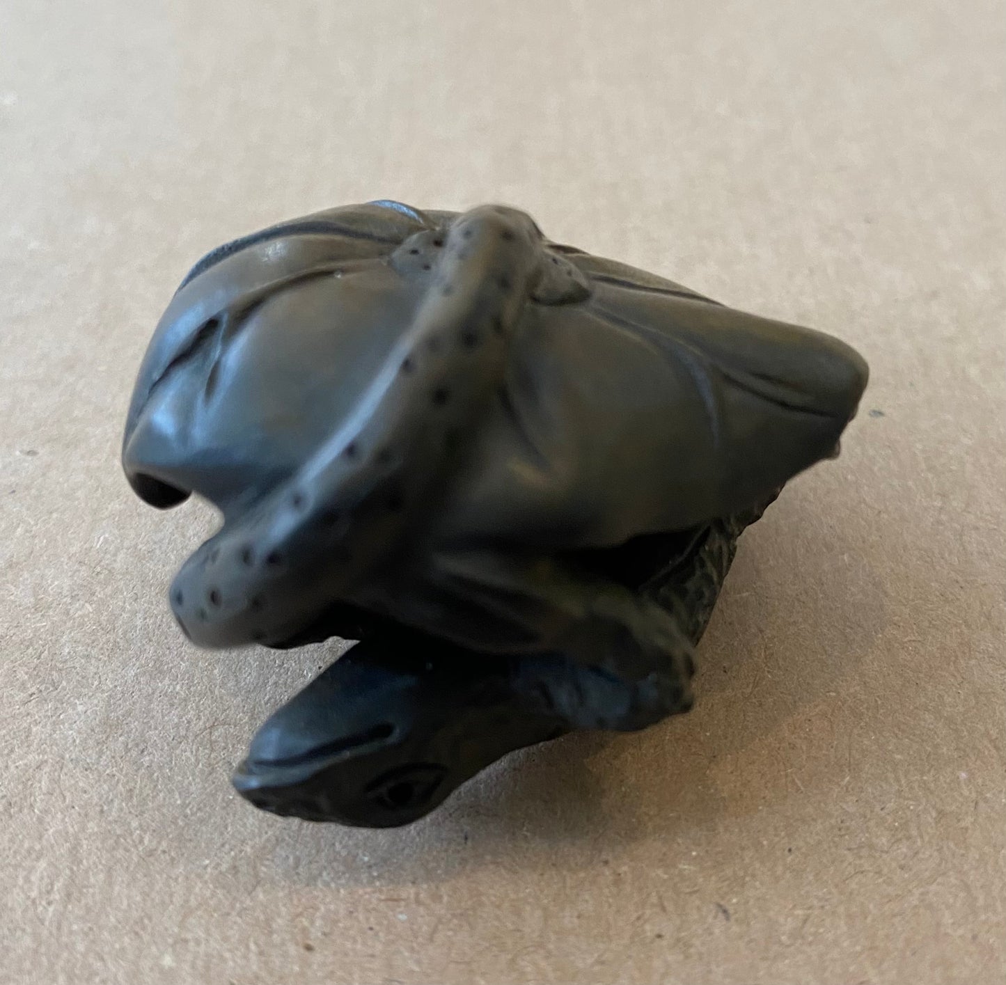 Carved Wooden Lizard Netsuke