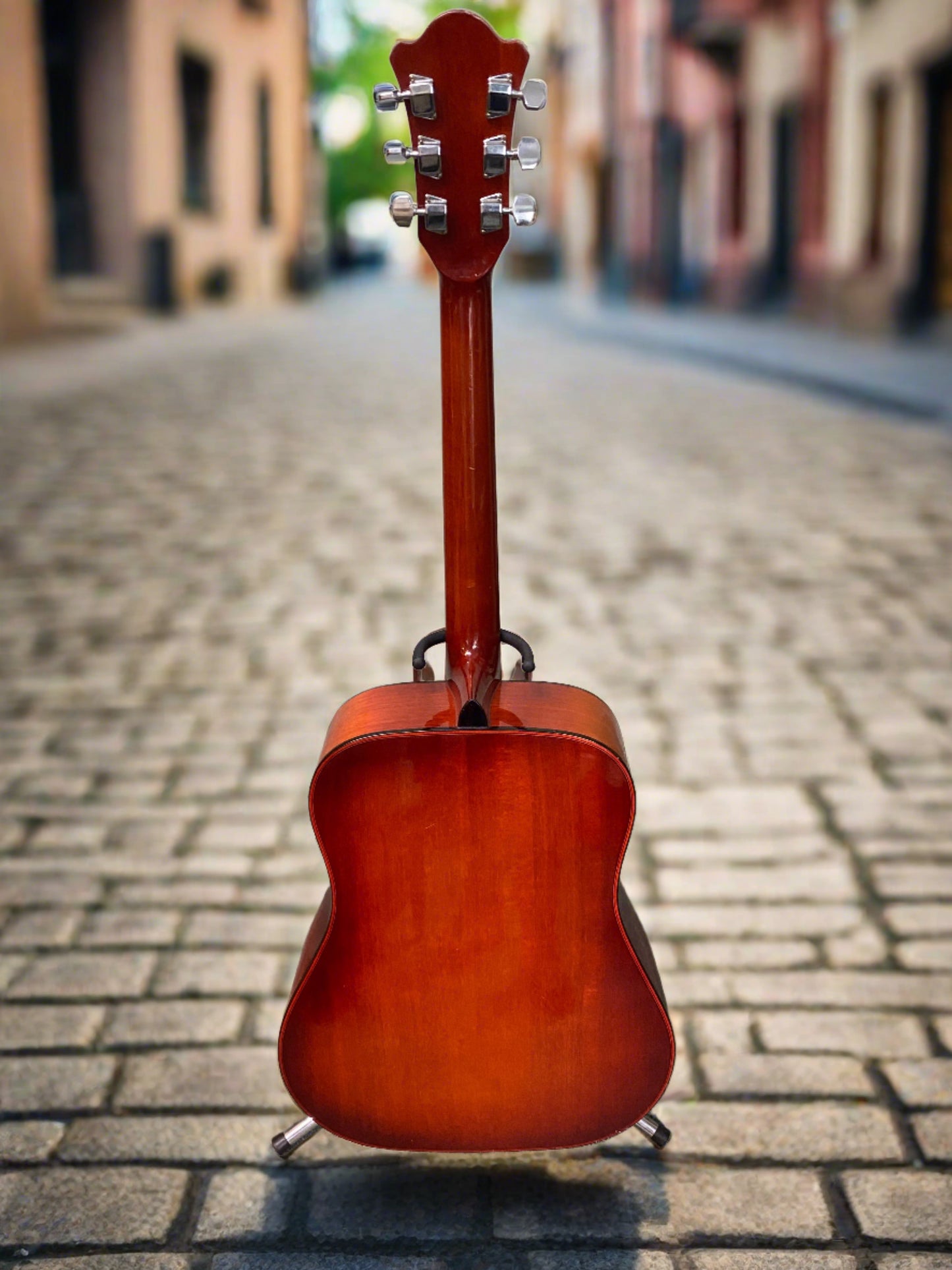 1970s Japanese Cimar Acoustic Steel String Guitar Back view