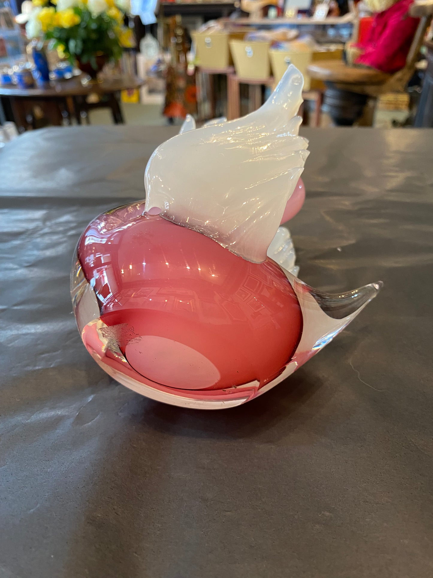 1950s Murano Swan opalescent pink