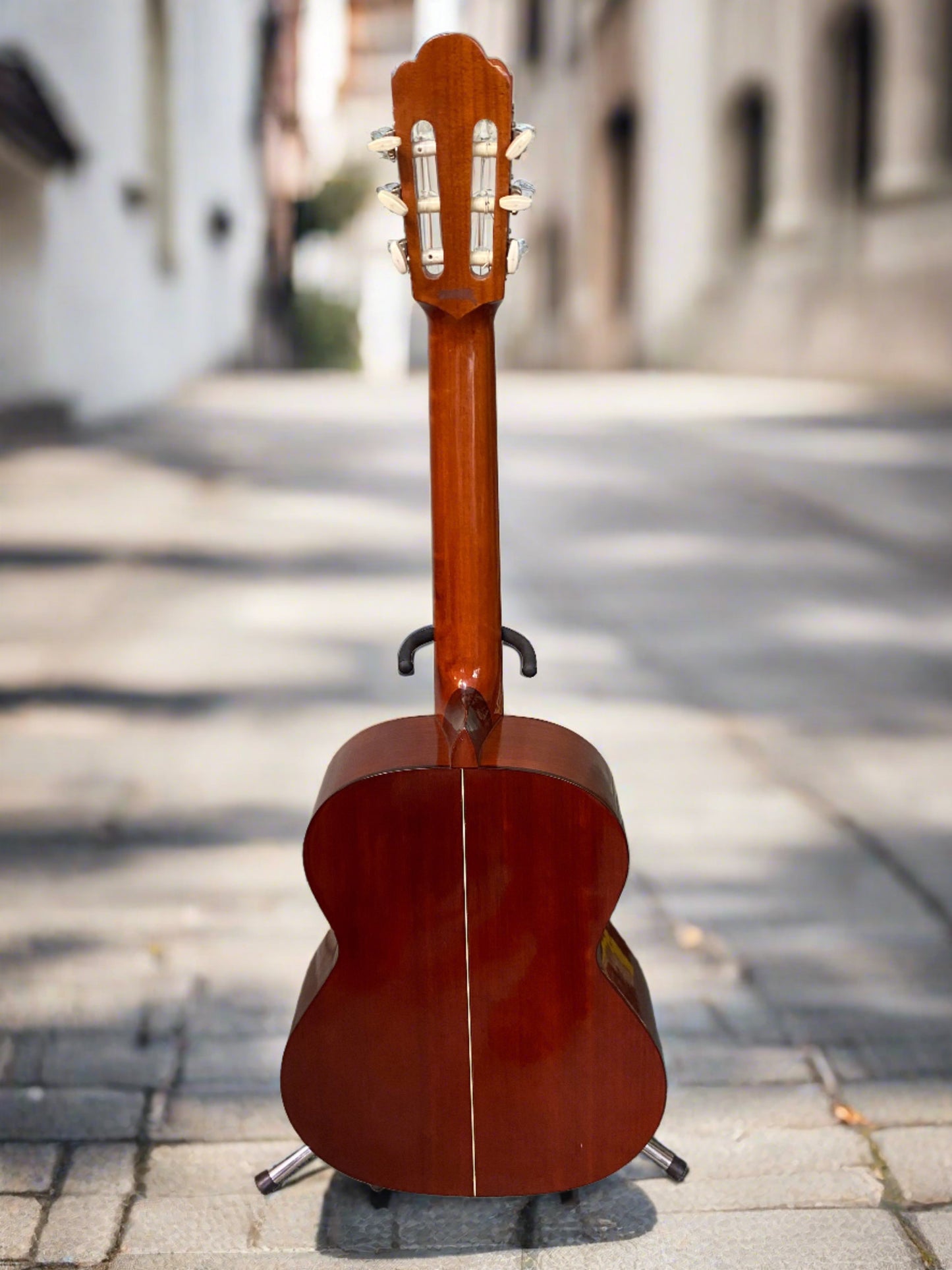 1970s Japanese Kimbara Classical Guitar Back View