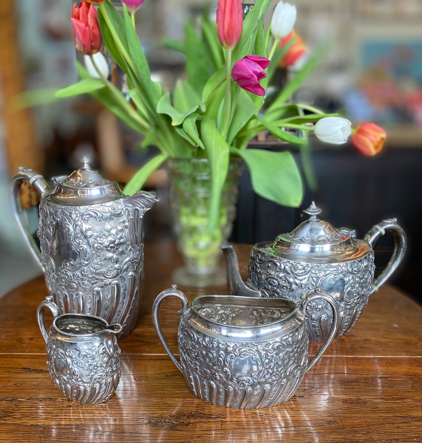 James Dixon & Son Silver Plated Britannia Metal Tea and Coffee Service