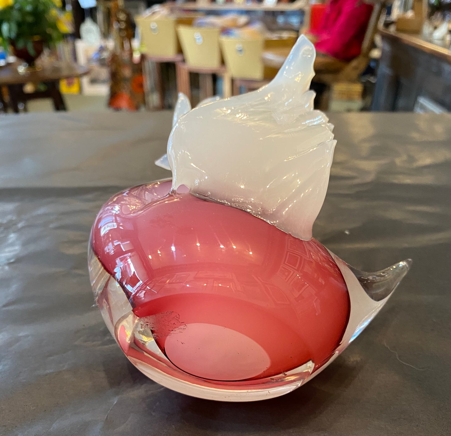 1950s Murano Swan opalescent pink